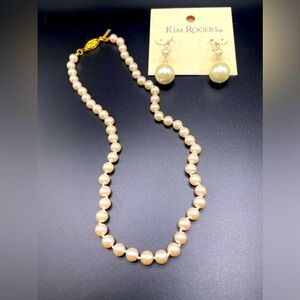 Napier Pearl Necklace & Kim Rogers Earrings
